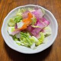 miki47's cooksnap of when they made 白菜と赤大根のサラダ♪.