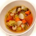 悠LOVE航's cooksnap of when they made かぶと春きゃべつのミネストローネ風スープ.