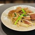 西＊絵子's cooksnap of when they made 砂肝ともやしのねぎ塩ガーリック。.