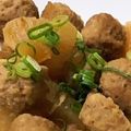☆ごはんできた☆'s cooksnap of when they made 大根と鶏団子の煮物.