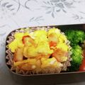 龍青空ママ's cooksnap of when they made お弁当に♪簡単えびたまごの塩麹炒め.