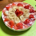 banibanira's cooksnap of when they made 透明ゼリーで作るいちごのレアチーズケーキ.
