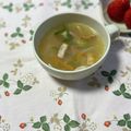 yesmama's cooksnap of when they made 簡単☘️大根とベーコンのひら②スープ.
