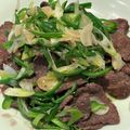 うさよ's cooksnap of when they made 牛タンのさっぱり葱塩にんにく炒め　.