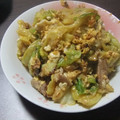 きらり流れ星's cooksnap of when they made とろとろ卵と豚バラキャベツの中華炒め.