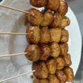 くまぴー。's cooksnap of when they made 冷凍肉団子で♡ 簡単！鶏つくね風.