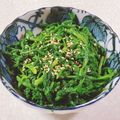 みぽぽ37's cooksnap of when they made 簡単！すっきり爽やか～春菊の辛子和え.