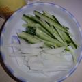 白いぐれーぷ's cooksnap of when they made きゅうりと大根のシュレッドサラダ.