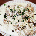クックM96XDX☆'s cooksnap of when they made 簡単☆鶏肉ときのこの生クリーム仕立て.