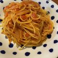 じんじん☆らんらん♡'s cooksnap of when they made 旨味凝縮！トマトとツナのガーリックパスタ.