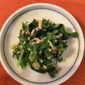 caruga's cooksnap of when they made 菜っ葉とツナを辛子醤油で食べると美味いよ.