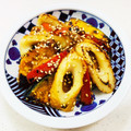 あっこ姉's cooksnap of when they made ごままみれ！かぼちゃとちくわの甘辛炒め.