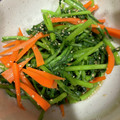 Naoko１９７６'s cooksnap of when they made 春菊と人参のさっぱり胡麻和え.