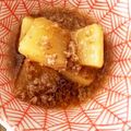 takabe's cooksnap of when they made 簡単麺つゆでトロトロ大根とひき肉の甘辛煮.
