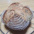 まる゜'s cooksnap of when they made 香ばしい☆ハニーごまパン～カンパーニュ.