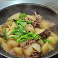 ｸﾏﾘｴ's cooksnap of when they made めちゃウマ♪大根と牛肉の炒め煮.