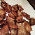 kiyotaro's cooksnap of when they made 水切り不要♪カリカリ厚揚げチップス★.