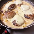 月✳Iris's cooksnap of when they made 簡単クリームソースのハンバーグ.
