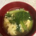 COCO&Mo-'s cooksnap of when they made 小松菜とたまごの味噌汁.