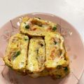 ☆megunyan☆'s cooksnap of when they made 糖質制限かにかまと小ねぎの卵焼き.