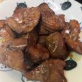 ごま３しお３'s cooksnap of when they made 10分でできる♪　超簡単鶏レバーの甘辛煮.