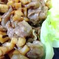 あおちゃん's cooksnap of when they made れんこんと牛肉の佃煮！ご飯止まりませんっ.