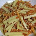 mamanobuko's cooksnap of when they made 人参とカマボコのきんぴら お弁当にも….