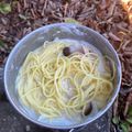 violet238's cooksnap of when they made 【キャンプ飯】ゆるキャン△スープパスタ.