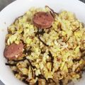 クックEGIVJ7☆'s cooksnap of when they made ♣ウインナーと塩こんぶの簡単チャーハン♣.