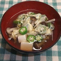 chokomi513's cooksnap of when they made とろとろ☆オクラときのこのすまし汁.