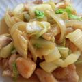 TYSK's cooksnap of when they made 鶏肉と白菜の味噌炒め.