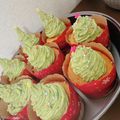 ぬクッキング♡'s cooksnap of when they made 簡単！クリスマスツリーのカップケーキ★☆.