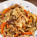 ミアンミアン's cooksnap of when they made 豚こま切れとごぼうの炒め物♪.