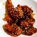 つよまり's cooksnap of when they made 唐揚げリメイク☆甘辛コチュジャンだれ.