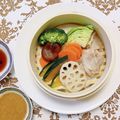 コムギ大好き's cooksnap of when they made ごまだれ美味しい～豚肉と野菜のせいろ蒸し.
