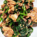 はるのりゅう's cooksnap of when they made ほうれん草とサバ味噌煮缶の簡単和え物.