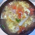 菜鳳子's cooksnap of when they made 栄養満点！卵とトマトと白菜のスープ.