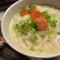まじゅじゅ's cooksnap of when they made つるとんたん風明太子クリームのおうどん.