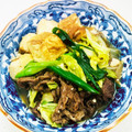 あっこ姉's cooksnap of when they made ☆厚揚げ・ネギ・白菜のすき焼き風炒め☆.