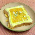 島子☆'s cooksnap of when they made フレンチトースト風☆マヨエッグトースト.