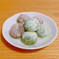 もちもちちぎりぱん's cooksnap of when they made 抹茶とほうじ茶のスノーボールクッキー♪.