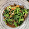 dollyj's cooksnap of when they made 小松菜ときのこの卵炒め.