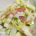 みかん2017's cooksnap of when they made 白菜カルボナーラサラダ♡.