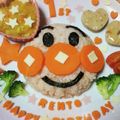 ♡みゆ姫♡'s cooksnap of when they made 1歳お誕生日プレート★アンパンマン.
