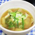 ととろ＆めい's cooksnap of when they made 松山揚げと鶏肉(豚肉)里芋と大根の味噌汁.