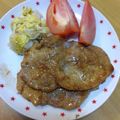 たちんぺ's cooksnap of when they made ☆豚ロースのガーリック醤油バター焼き☆.