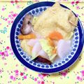 ふたごゆき's cooksnap of when they made オッサンのリメイク餅巾着コンソメスープ.