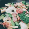 sawasa♪'s cooksnap of when they made カブ・小松菜・ハムの塩炒め☆.