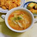 へい♡ゆー♡'s cooksnap of when they made “白菜しめじわかめ海鮮チゲスープ鍋風”.