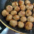 なつっこりー's cooksnap of when they made ☆卵なし揚げない☆てりやきミートボール♪.
